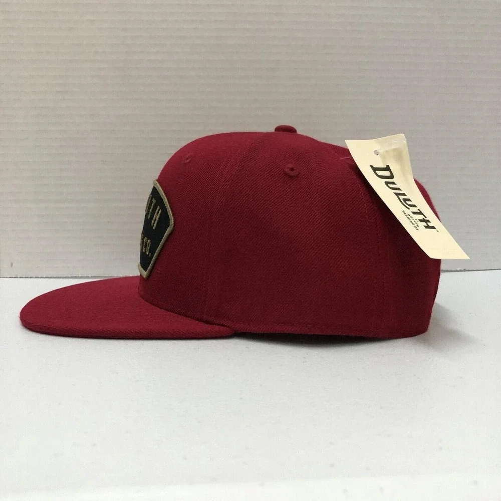 Duluth Trading Co Hat Cap Snap Back Mens One Size Red Patch Logo High Crown Fit